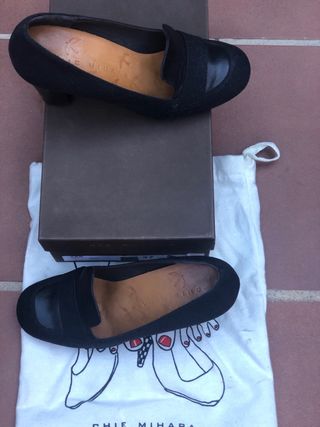 Zapatos Chie Mihara Piel Tacón 8cm Negros