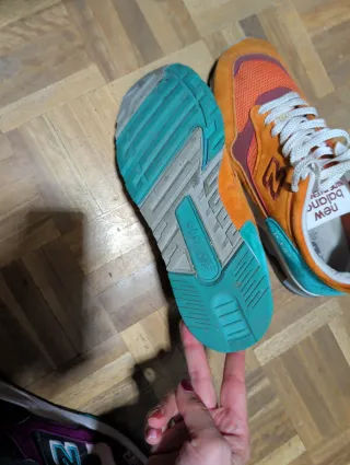 Zapatillas New Balance 1500 Naranja y Turquesa