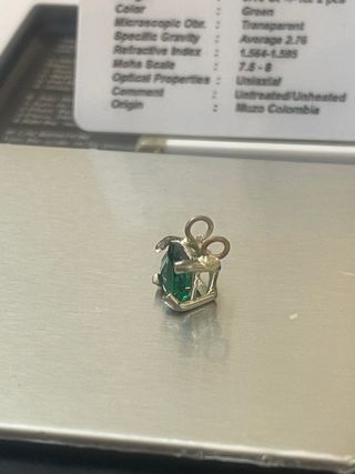 Colgante Esmeralda Muzo 1.5 Ct