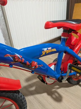 Bicicleta Spiderman 14 blu e rossa