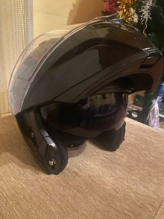 Casco Moto Abatible Negro