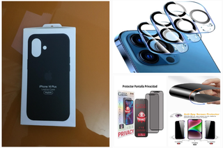 Pack Funda Apple iphone 16 Plus + Protectores