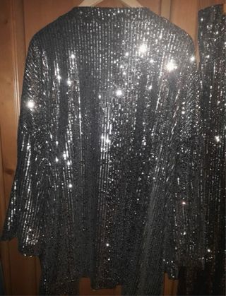 Conjunto lentejuelas fiesta mujer