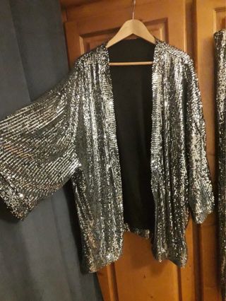 Conjunto lentejuelas fiesta mujer