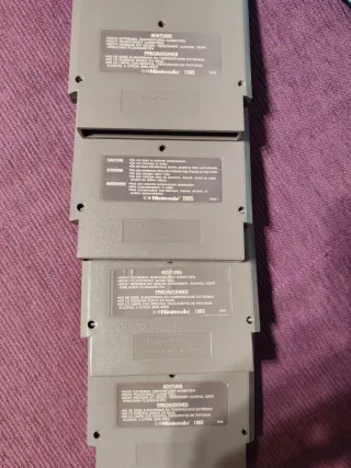 Cuatro parches Nintendo NES