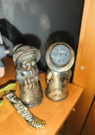 Pareja Saleros Metal Niños