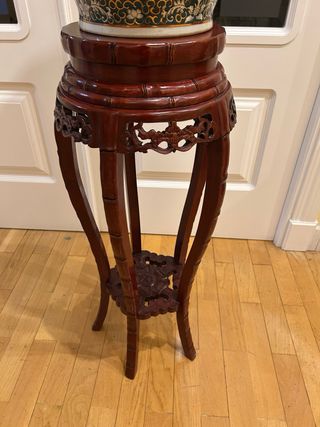 Jarrón Chino Porcelana Flores y Pájaros