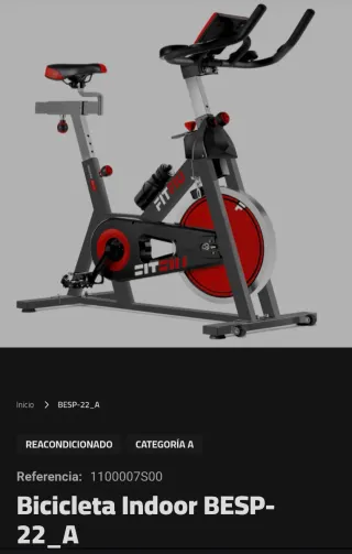 Bicicleta Indoor Fitfiu BESP-22_A Reacondicionada
