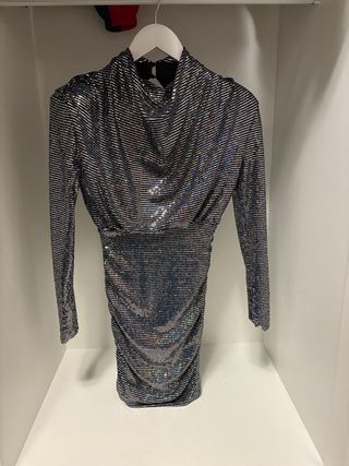 Vestido de fiesta lentejuelas multicolor