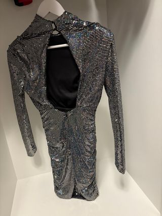 Vestido de fiesta lentejuelas multicolor