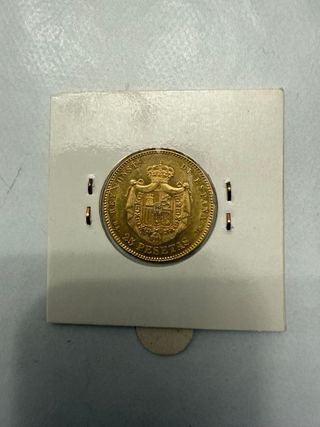 25 Pesetas Alfonso XII 1878 Oro