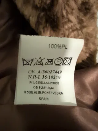 Chaqueta corta mujer marrón