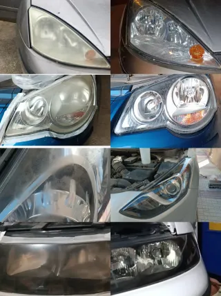 pulido de faros con polimero liquido