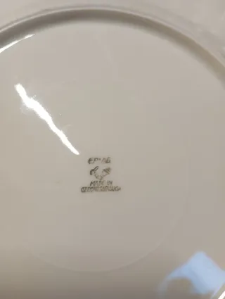 Servizio piatti porcellana decorato floreale