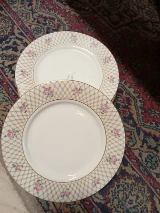 Servizio piatti porcellana decorato floreale