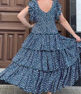 Traje Flamenca Lunares Talla 48