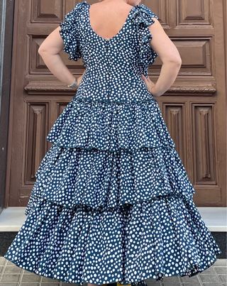 Traje Flamenca Lunares Talla 48