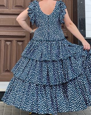 Traje Flamenca Lunares Talla 48
