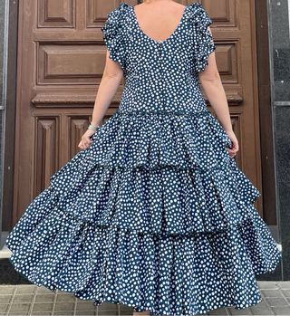 Traje Flamenca Lunares Talla 48