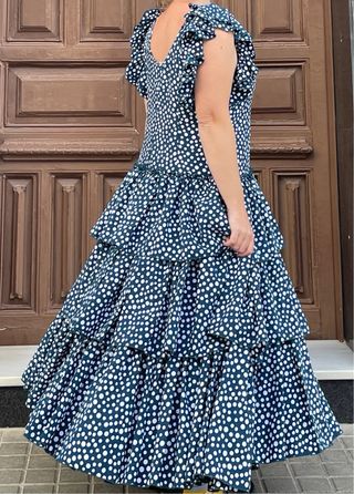 Traje Flamenca Lunares Talla 48