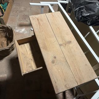 Mesa de cocina madera antigua