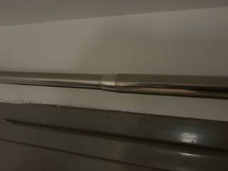 Barra Cortina IKEA Plateada, extraible: 120-210cm.