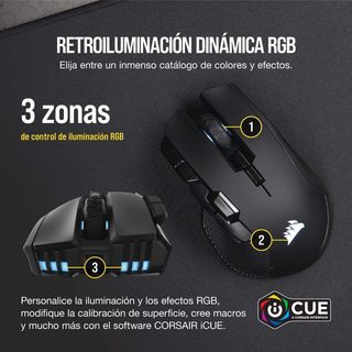 Corsair Ironclaw Wireless RGB - Ratón Recargable.