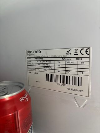 Armario expositor refrigerador comercial