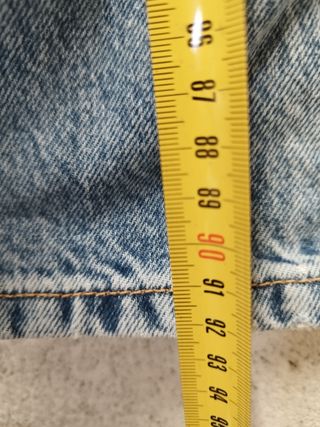 Pantalón Desigual Talle Alto Azul/Blanco