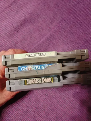 Juegos NES Star Wars, Ghostbusters II, Jurassic Pa