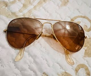 Gafas de sol Ray-Ban Aviador Rosa Claro Doradas