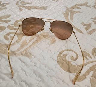 Gafas de sol Ray-Ban Aviador Rosa Claro Doradas