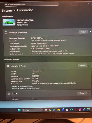 Lenovo Ideapad 3 para reparar/piezas