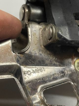 Shimano XTR M960 desviador