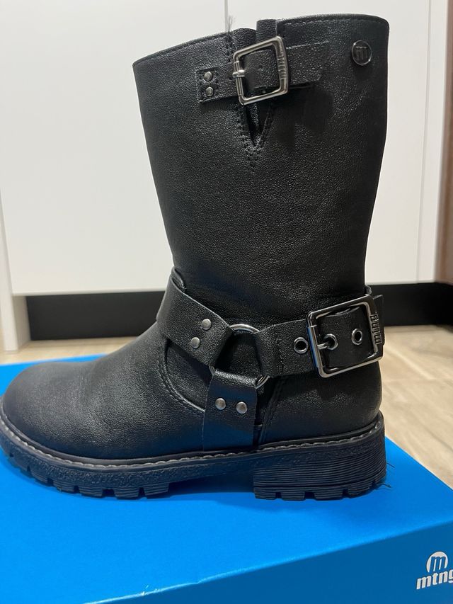 Botas MTNG niña negras talla 34