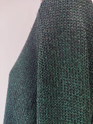 Jersey mujer verde oscuro brillante