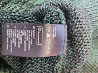 Jersey mujer verde oscuro brillante