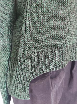 Jersey mujer verde oscuro brillante