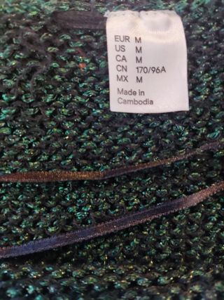 Jersey mujer verde oscuro brillante