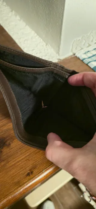 Portafoglio Armani Finta Pelle Marrone Logo AJ