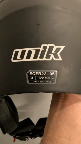 Casco Moto Jet Negro UNIK talla M