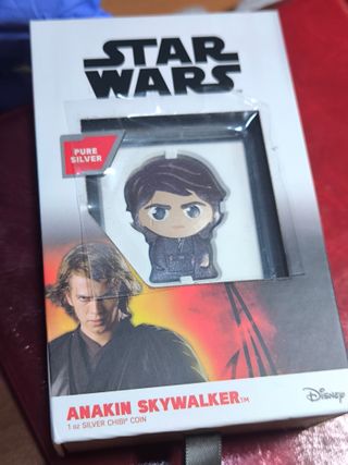 Moneda 1 Onza Plata Star Wars Anakin Skywalker