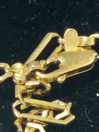 Cadena Figaro Oro 18k + Colgante