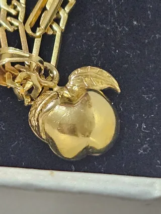 Cadena Figaro Oro 18k + Colgante