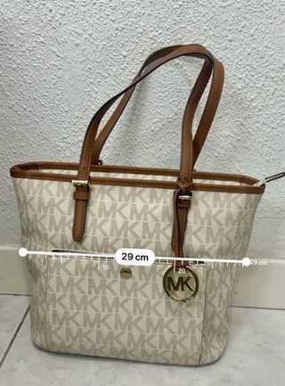 Bolso Michael Kors Piel Beige/Marrón