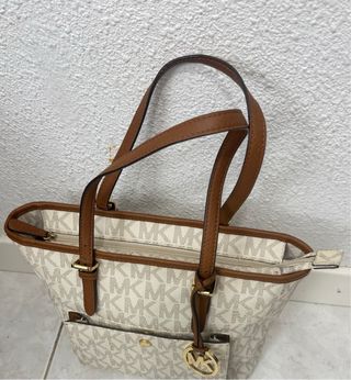 Bolso Michael Kors Piel Beige/Marrón