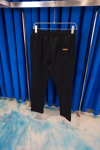 Pantalón Hermes verde con cordón naranja