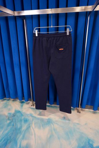 Pantalón Hermes verde con cordón naranja