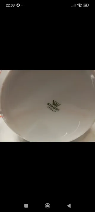 Servizio caffè porcellana decorato