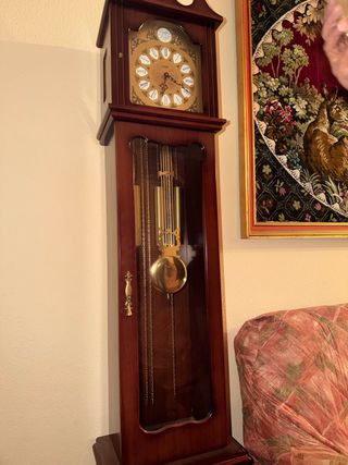 Reloj de pie YORK antiguo de cuerda